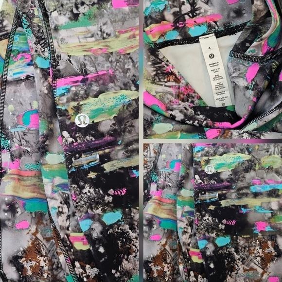 🇨🇦 Lululemon Paint Drift Multi Fast & Free High-Rise Leggings with Pockets - Picture 12 of 16